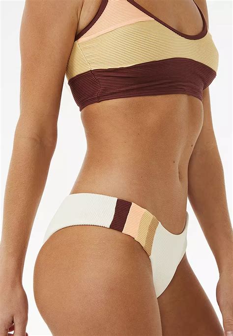 Rip Curl Block Party Spliced Cheeky Hip Bikini Bottom 2024 Buy Rip