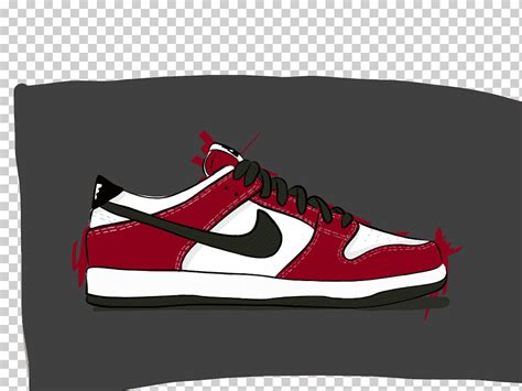 Zapatos Deportivos Nike Dunk Dibujo Ilustración Nike Blanco Moda Zapato Al Aire Libre Png