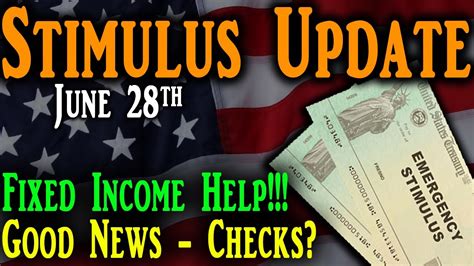 Second Stimulus Check Update And Stimulus Package Update Fixed Income