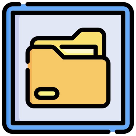 File explorer Generic Outline Color icon