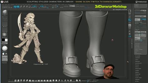 Shane Olson Sculpting Stylized Characters Broadcast 3 Part 1