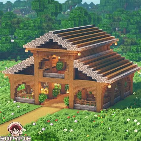 Minecraft Building Designs Minecraft Barn Minecraft Small House