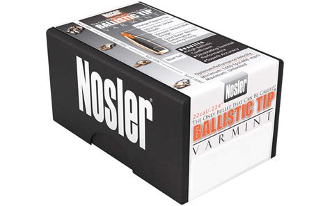 Nosler Cal Gr Spitzer Ballistic Tip Varmint Box