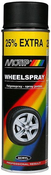 Motip Lakier Farba Spray Do Felg Czarny Mat Ml Za Z Z