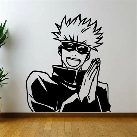 Satoru Gojo Sticker Jujutsu Kaisen Anime Character Wall Sticker Vinyl