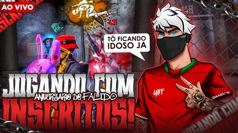 FREE FIRE AO VIVO JOGANDO INSCRITOS RUMO AO ELITE LIVE ON