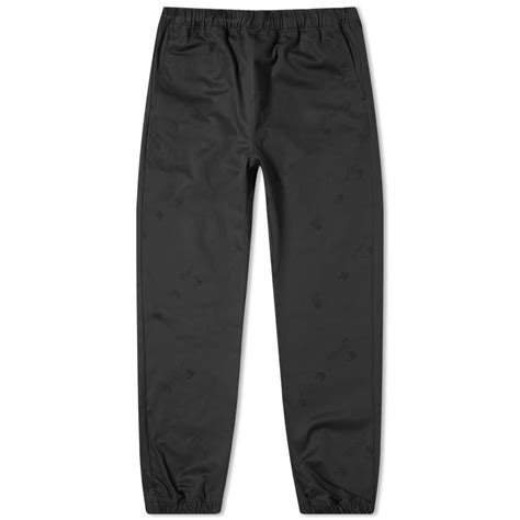 Off White Tonal Allover Logo Casual Pant Black End Gb