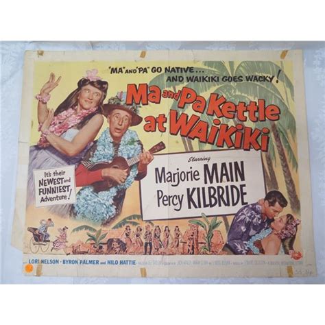 Ma and Pa Kettle at Waikiki Movie Poster 28"x22" - Oahu Auctions