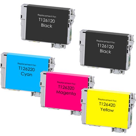 Epson 126 Ink Cartridge Set High Yield 5 Pack