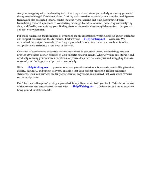 Grounded Theory Dissertation Example | PDF | Scientific Method | Science 