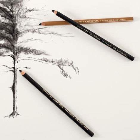 Угольные карандаши PITT MONOCHROME и CHARCOAL | alagonart.ru