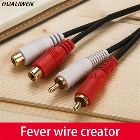 สาย RCA 2RCA To 2 RCA ชายสาย RCA Audio Cable 1.8M สำหรับโฮมเธียเตอร์ ...