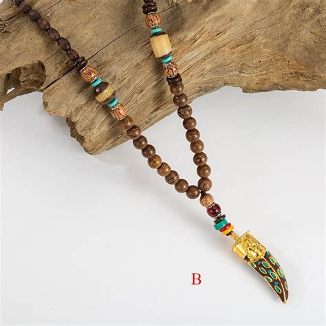 Wholesale Beaded Necklaces At 7 68 Get Handmade Nepal Necklace Buddhist Mala Wood Beads