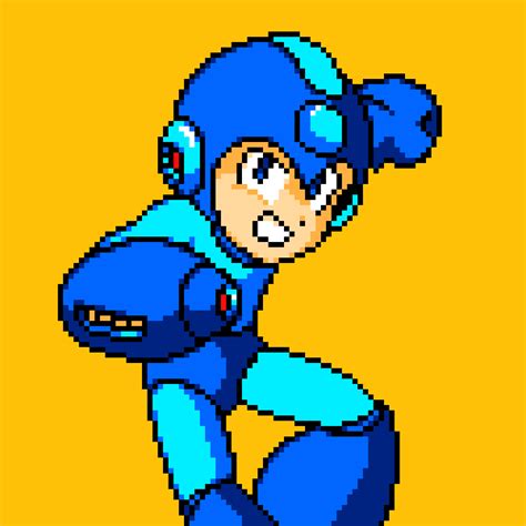 Pixilart Mega Man By Makkusu