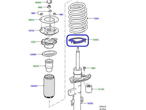 GENUINE LAND ROVER REAR SHOCK LOWER PAD SET LR2 LR003915 | eBay