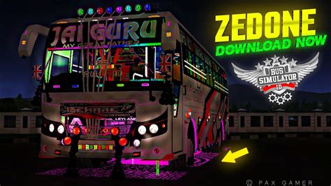 Bussid New Zedone V Mod Full Led Mods Free Mod New Bus Mod