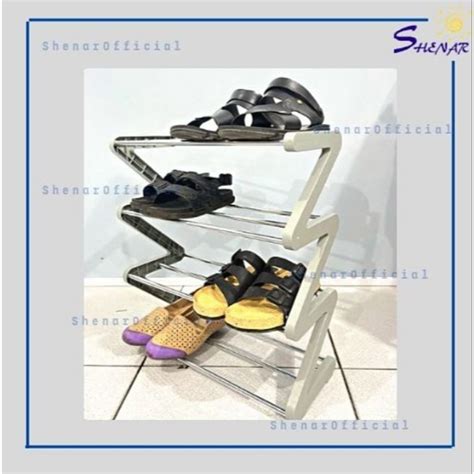 Jual Rak Sepatu Zigzag Susun Shopee Indonesia