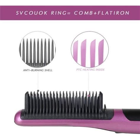 Hair Straightening Comb For Hair Electric In Hot Brush Hair Straightener Ceramic Poshmark
