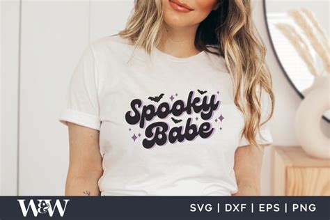 Spooky Babe Svg Retro Halloween Shirt Svg