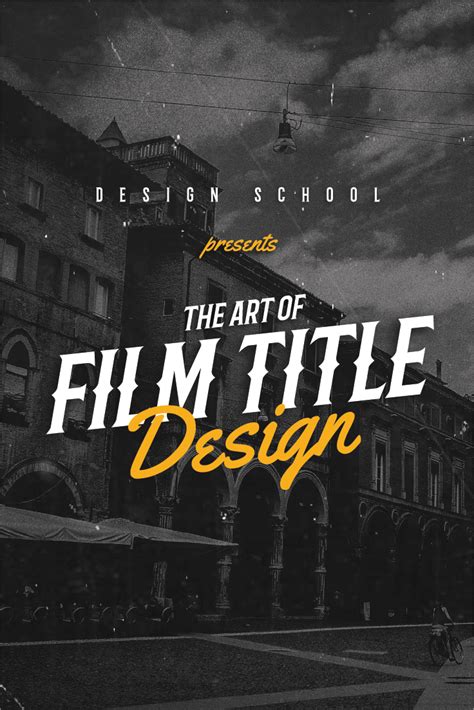 The Graphic Art of Film Title Design Throughout Cinema History