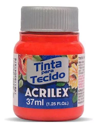 Tinta Para Tecido Vermelho Vivo 37ml Acrilex Frete grátis