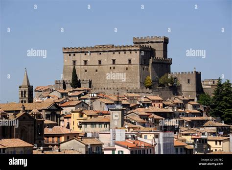 italy, lazio, soriano nel cimino, castello orsini castle Stock Photo ...