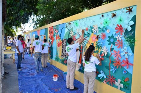 Murales Escolares Creativos Buscar Con Google