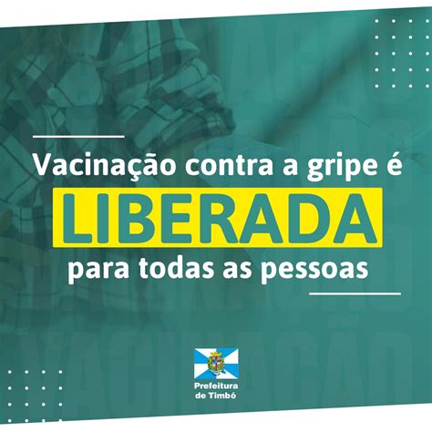 Vacina Contra A Gripe Liberada Para Todas As Pessoas Prefeitura De