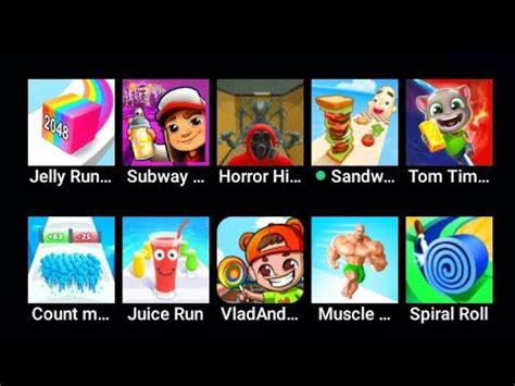 Tom Time Rush Subway Surf Vlad And Niki Count Master Muscle Rush