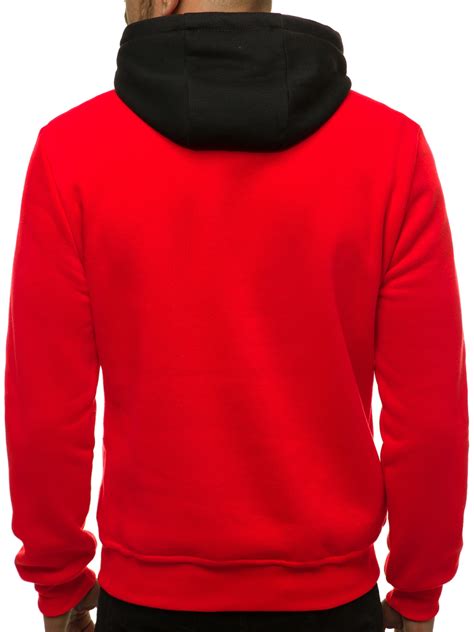 Sudadera Con Capucha De Hombre Roja Ozonee Js Ks Ozonee