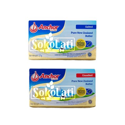 Jual Anchor Unsalted Dan Salted Butter 200gr Shopee Indonesia