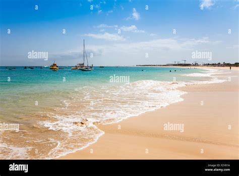 Aerial View Of Santa Maria Beach In Sal Island Cape Verde Cabo Verde