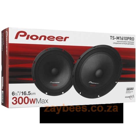 PIONEER TS M1610 PRO 6 5 300W HIGH EFFIENCY MIDRANGE DRIVER