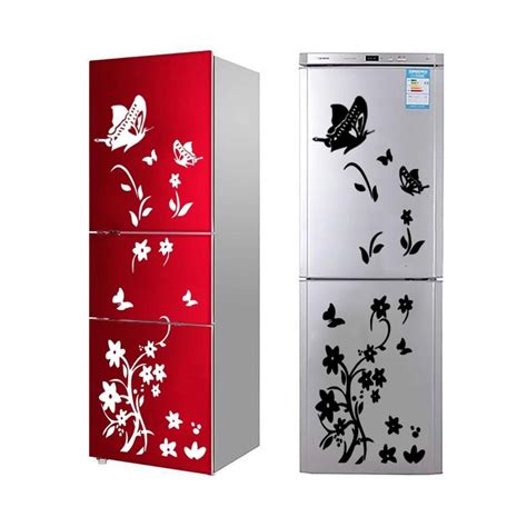 Diy Butterflies Fridge Sticker Flower Art Sticker Wall Sticker For