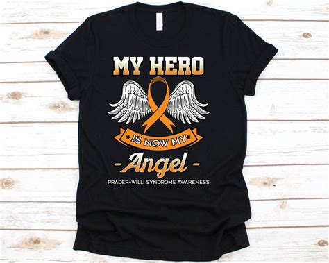 Yenluxury Unisex T Shirt My Hero Is Now My Angel Shirt Awareness