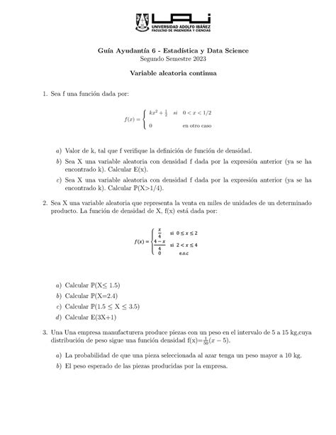 Ayudant A Pauta Gu A Ayudant A Estad Stica Y Data