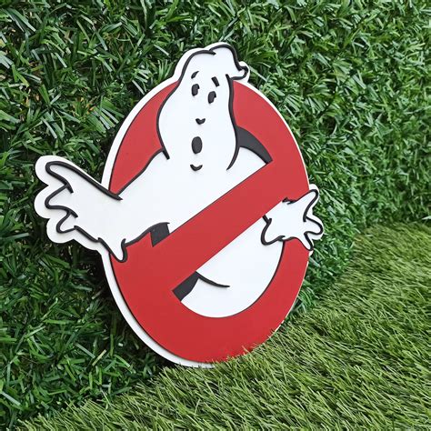 3d Ghostbusters Logo Ghostbusters Wall Art Ghostbusters Etsy