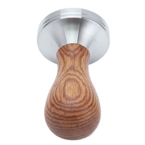 Qiilu Tasseur de café Tamper à café Solide 53 Mm de Poche Huanghuali