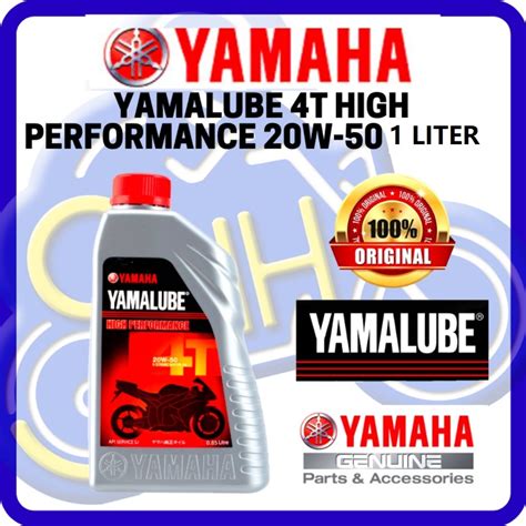 YAMALUBE 4T 20W 50 20W 50 HIGH PERFORMANCE MINYAK HITAM 4T MOTORCYCLE 1