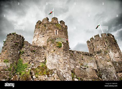 Conwy Gales Conwy Castle Es Un Castillo Medieval Construido Por