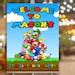 Mario Brothers Sign Personalized Birthday Welcome Sign Mario Bros