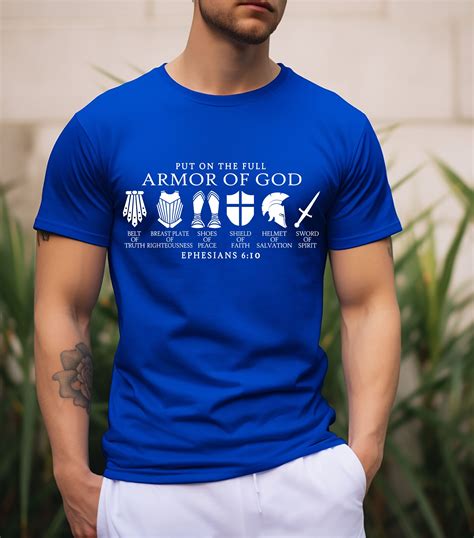 Armor Of God T Shirt Put On The Full Armor Of God T Shirtchristian T