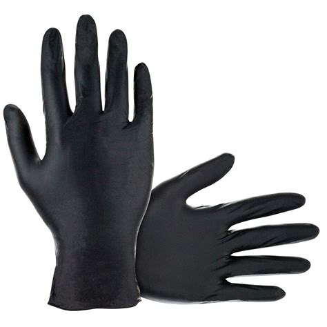 Powder-Free Latex Gloves with Black Color Option