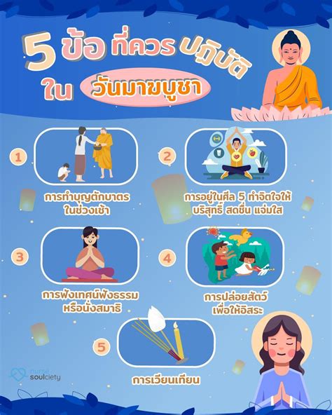 5 ข้อที่ควรปฏิบัติในวันมาฆบูชา Nurse Soulciety