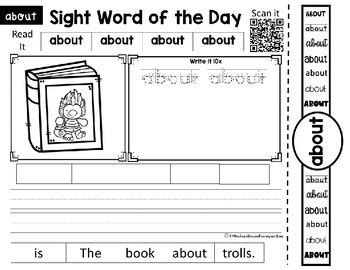 Benchmark Advance Unit High Frequency Sight Words Worksheets