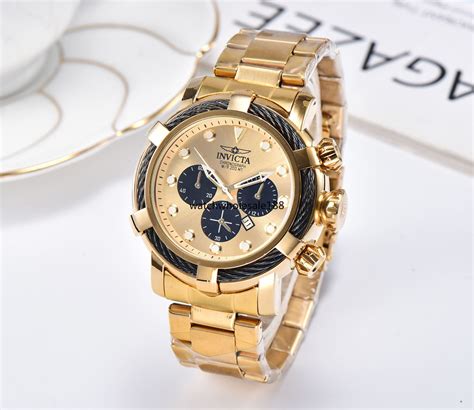 Big Dial Invicta Working Chronograph Luxury Watch Men Watch Top Brand