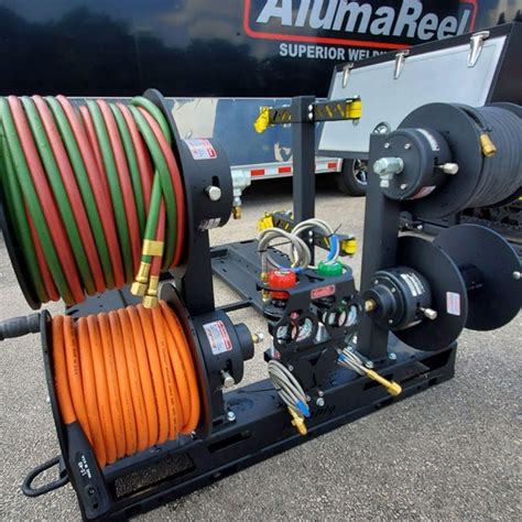 Small Welding Skid With 2 Regulators - AlumaReel USA