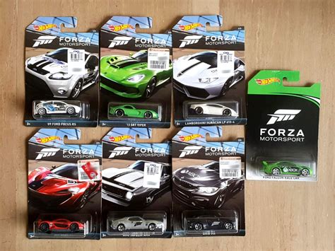 Hot Wheels Forza Motorsport Set Of 7 Cars Toys Games Bricks Figurines On Carousell