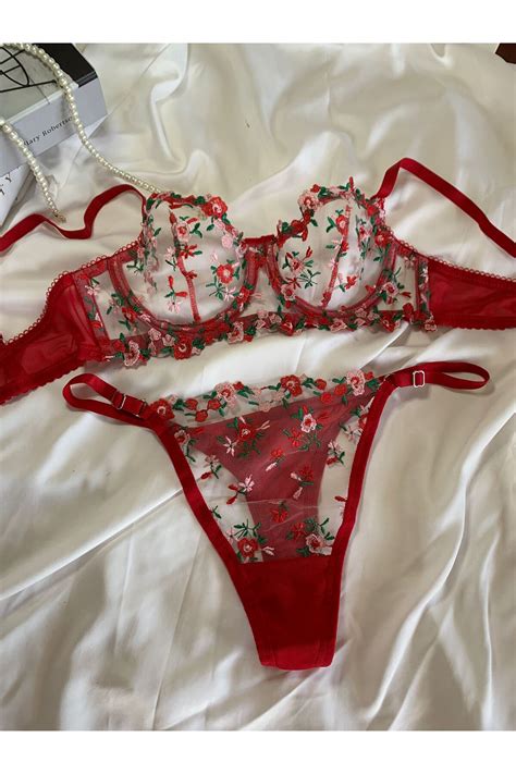 Nazenin Lingerie ÇİÇEKLİ BALENLİ SÜTYEN TAKIMI Fiyatı Yorumları