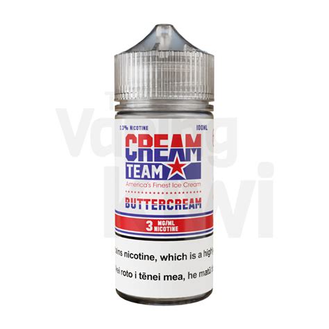 Vanilla Cream Aka Buttercream • Cream Team • Vg Heavy The Vaping Kiwi